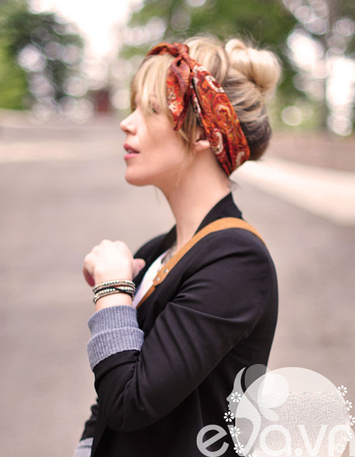 Tóc cực sành điệu với khăn Turban - 9