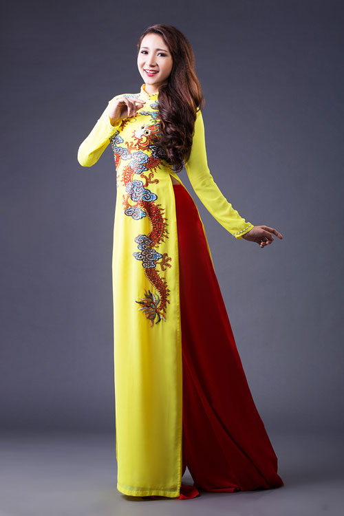 màu áo dài cưới truyền thống - hình minh họa 4