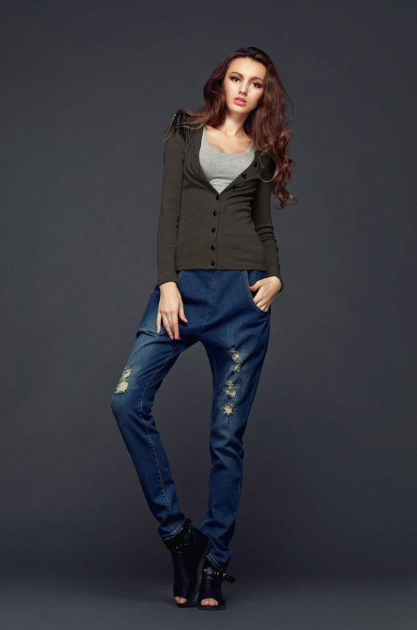 Bí quyết diện jeans sành điệu mùa đông phối đồ jeans sành điệu - hình minh họa 11