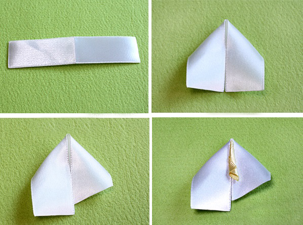thiệp hoa ruy băng handmade - hình minh họa 2