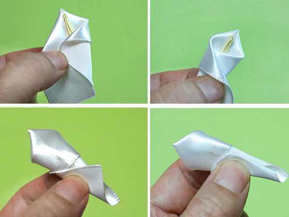 thiệp hoa ruy băng handmade - hình minh họa 3