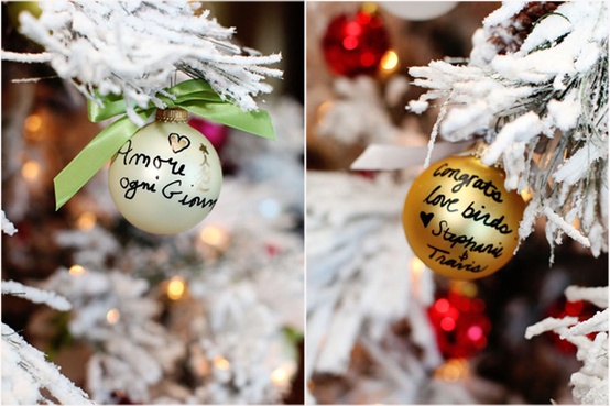 christmastreeguestbook đám cưới mùa Giáng sinh - hình minh họa 3
