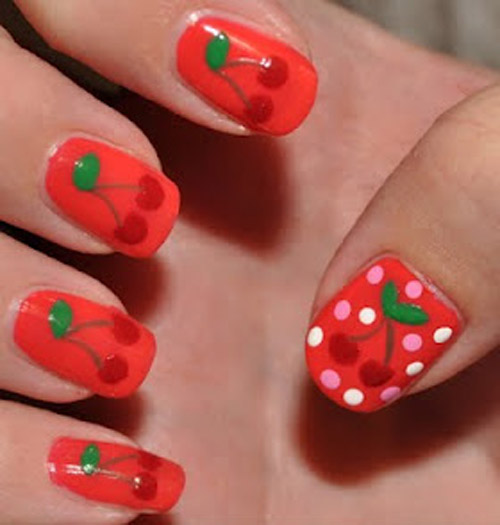 vẽ nail hoa quả - hình minh họa 10