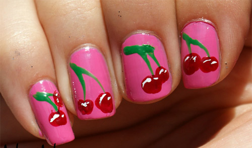 vẽ nail hoa quả - hình minh họa 12