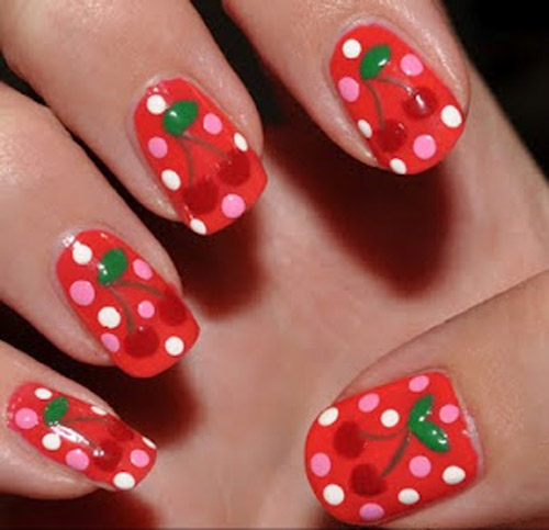 vẽ nail hoa quả - hình minh họa 5