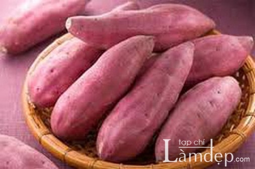 làm đẹp bằng khoai lang