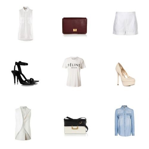 phối đồ shorts vải trắng