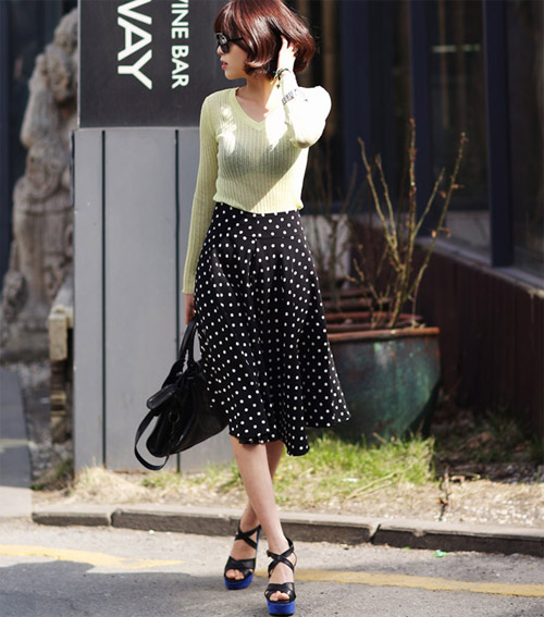 phối đồ váy midi - hình minh họa 11