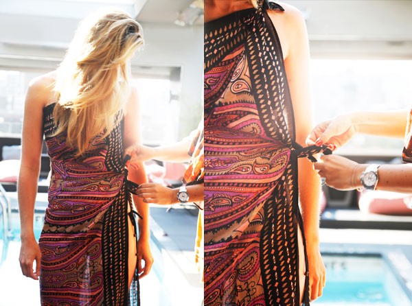 Dạo biển thêm cuốn hút với 4 kiểu thắt sarong cơ bản 4 cách thắt sarong - hình minh họa 2