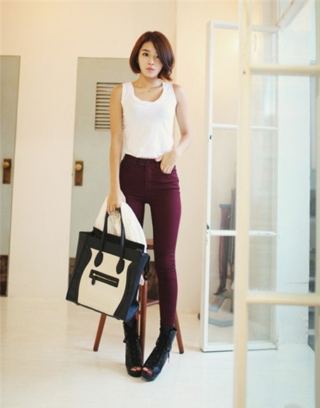 Muôn vàn cách mix jeans sặc sỡ cho mùa thu phối đồ jeans màu sắc