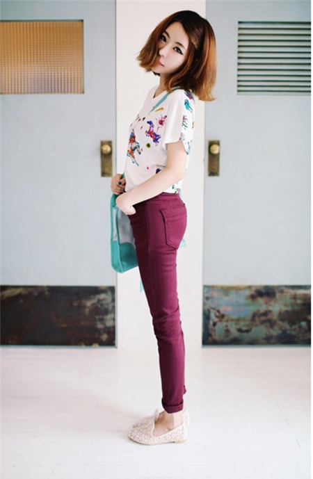 Muôn vàn cách mix jeans sặc sỡ cho mùa thu phối đồ jeans màu sắc - hình minh họa 12