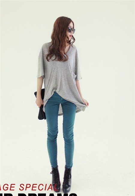 Muôn vàn cách mix jeans sặc sỡ cho mùa thu phối đồ jeans màu sắc - hình minh họa 24
