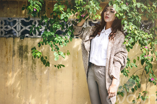 phối đồ cardigan oversized - hình minh họa 8