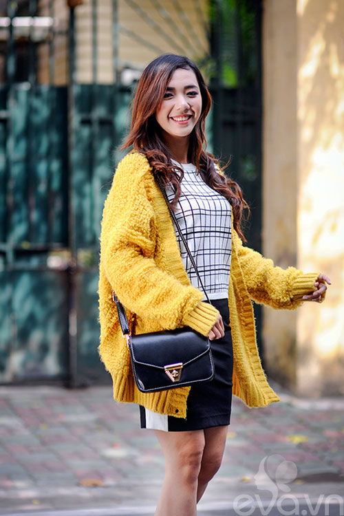 phối đồ cardigan oversized - hình minh họa 13