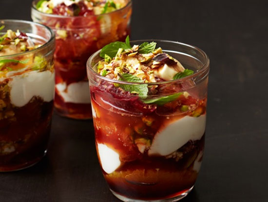 Kem caramel sữa chua vang đỏ mát lạnh kem caramel sữa chua vang đỏ