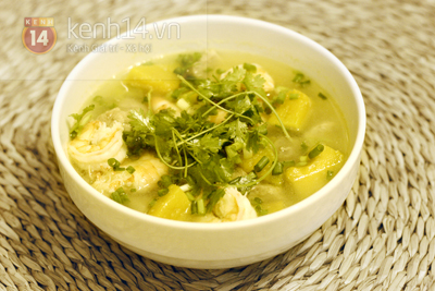 Canh bí đỏ nấu tôm thịt - Bổ và mát 10 canh bí đỏ tôm thịt - hình minh họa 10